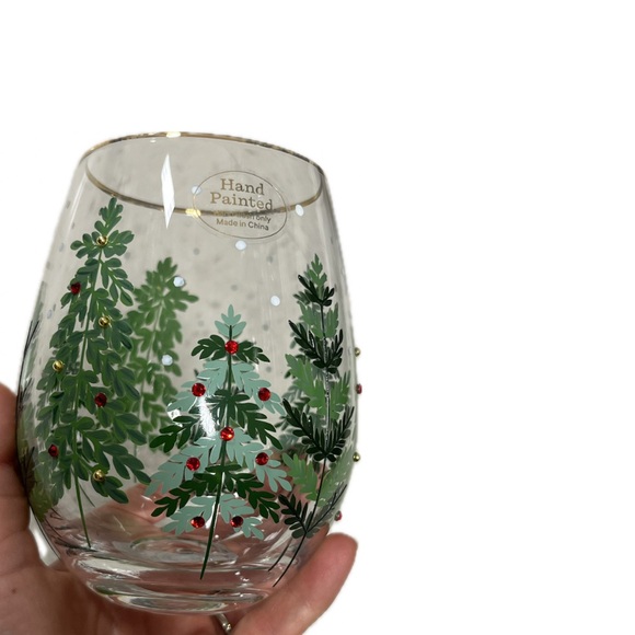 NWT ⚜️🎄⚜️ Christmas Wine Glass - Picture 5 of 12